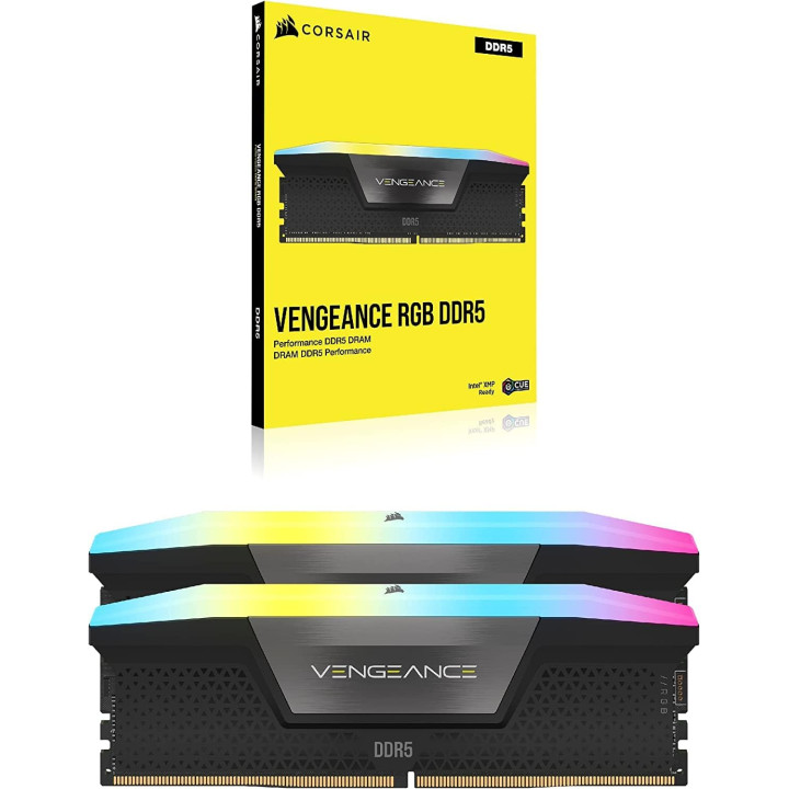 CORSAIR CMH32GX5M2B6400C36 RGB (2X16GO DDR5 6400 PC51200) 