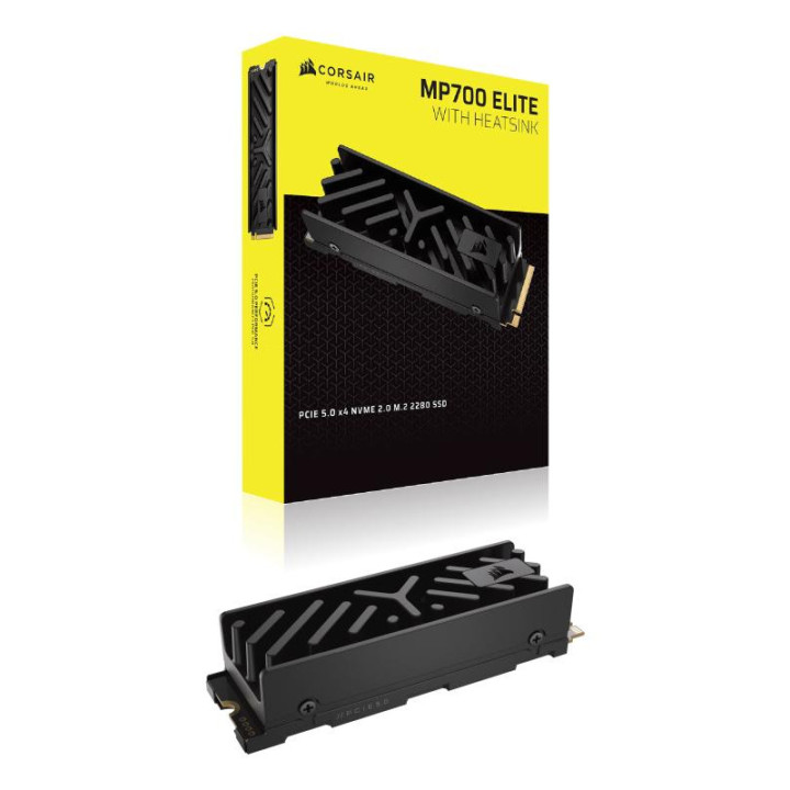 CORSAIR MP700 ELITE WITH HEATSINK 1TB M.2 NVME PCIE GEN. 5 X4 SSD 