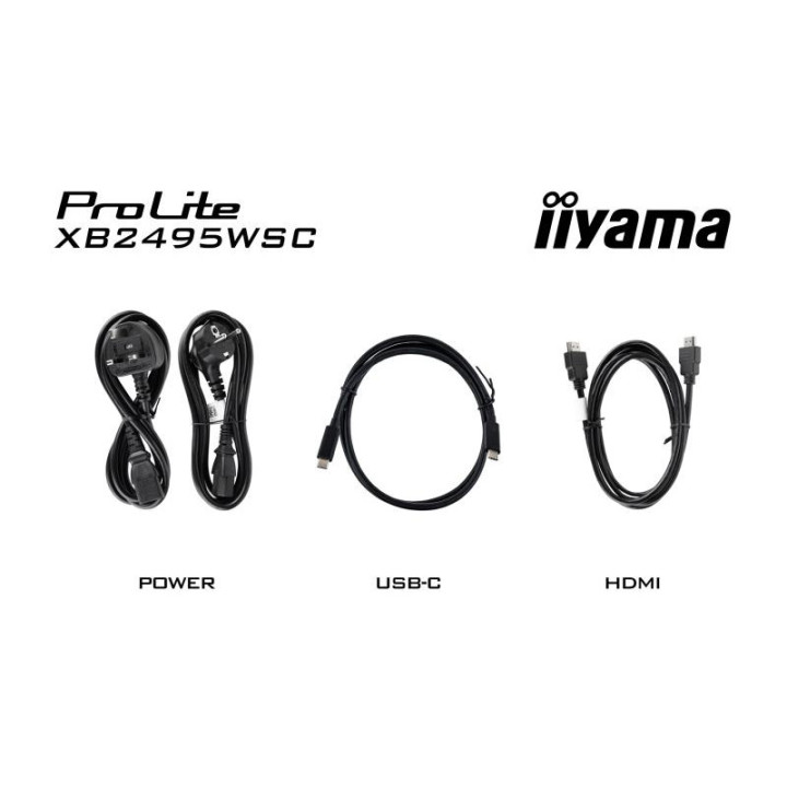 Iiyama XB2495WSC-B1 24.1 FHD+/100HZ/IPS/PIVOT/USB-C 65W