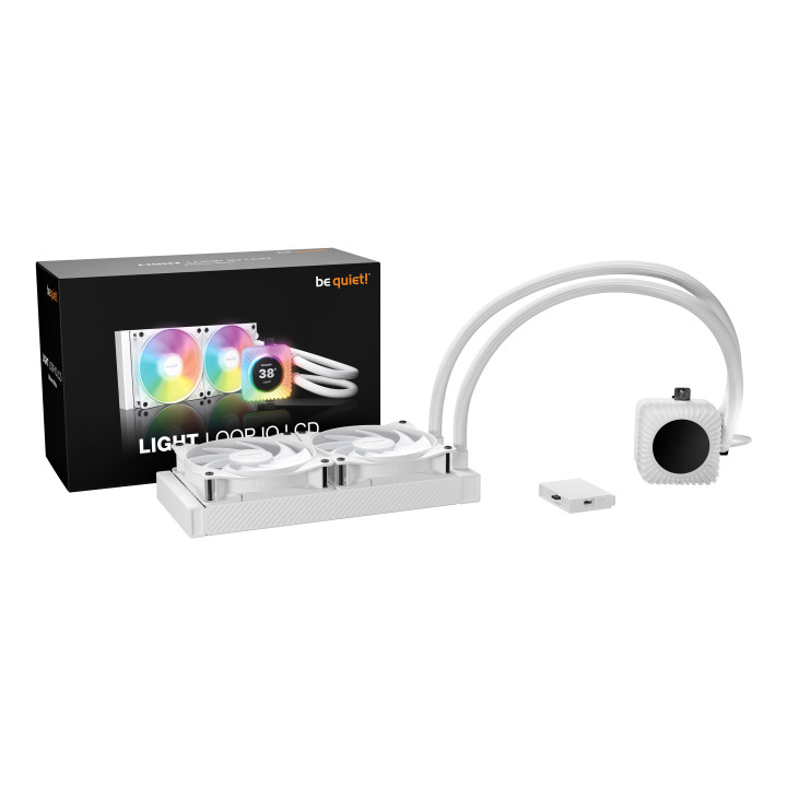 be quiet! LIGHT LOOP IO LCD - 240MM - BLANC