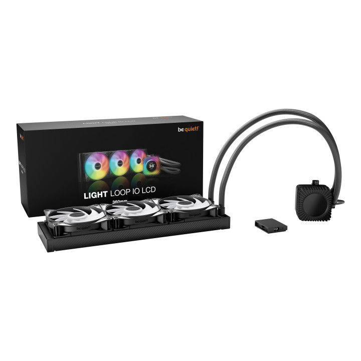 be quiet! LIGHT LOOP IO LCD - 360MM - NOIR