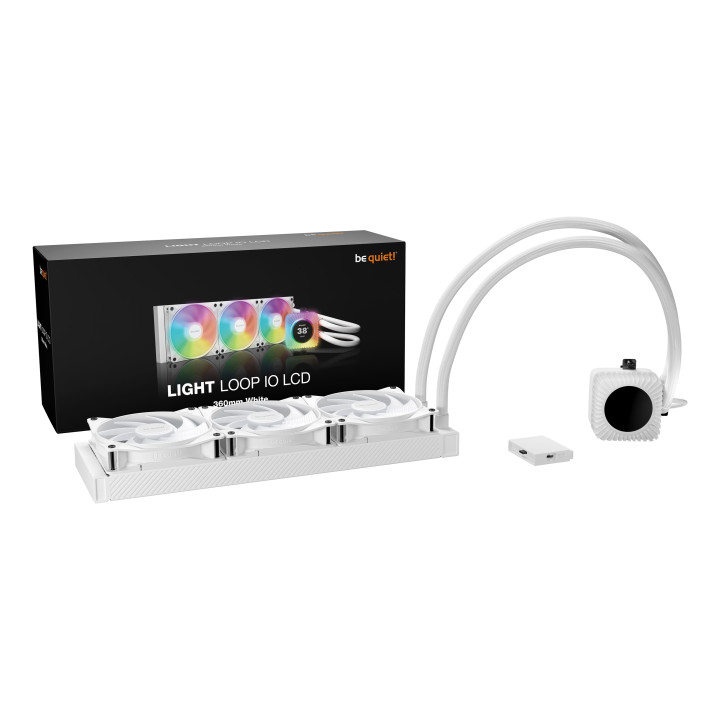 be quiet! LIGHT LOOP IO LCD - 360MM - BLANC