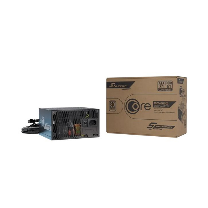 SEASONIC ATX 650W - 80+ BRONZE - CORE BC-650 NOIR 