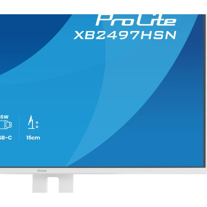 Iiyama 24 FHD/100HZ/IPS/USB-C DOCK/RJ45/PIVOT/HP/BLANC
