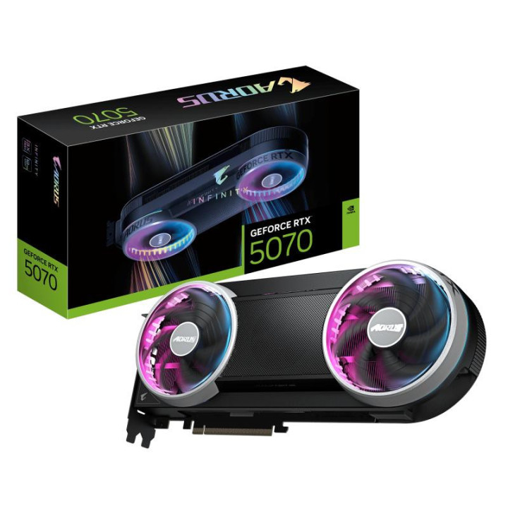 GIGABYTE AORUS GEFORCE RTX 5070 INFINITY 12G CARTE GRAPHIQUE 