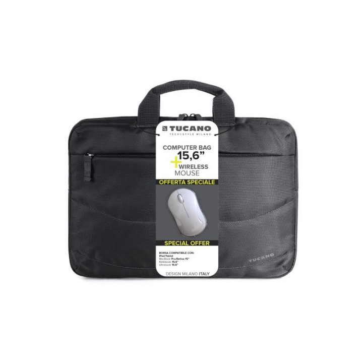 TUCANO IDEA BUNLDLE SACCOCHE NB 15.6' +SOURIS NOIR *BU-BIDEA-WM 