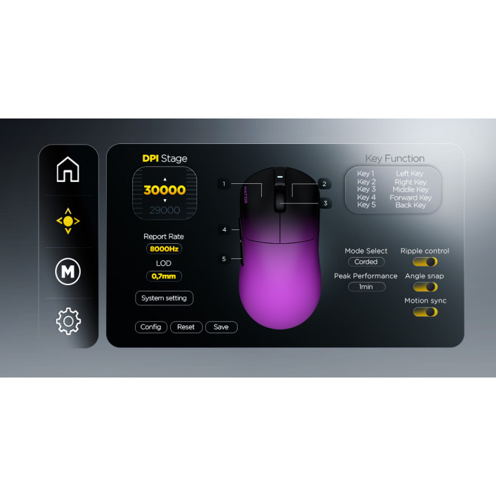 Hator QUASAR 3 ULTIMA - SANS-FIL/RGB/NOIR/VIOLET
