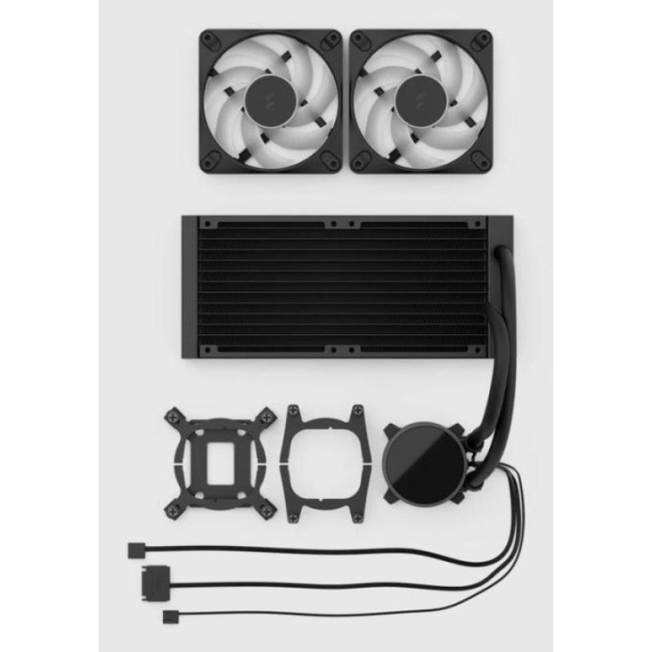 FRACTAL DESIGN RADIUS 240 RGB BLACK PROCESSEUR REFROIDISSEUR DE LIQUIDE TOUT-EN-UN 12 CM NOIR 1 PIECE(S) 