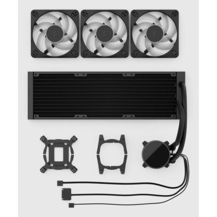 FRACTAL DESIGN RADIUS 360 RGB BLACK PROCESSEUR REFROIDISSEUR DE LIQUIDE TOUT-EN-UN 12 CM NOIR 1 PIECE(S) 