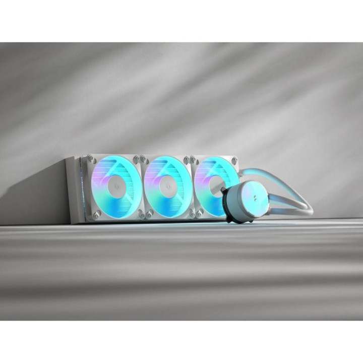FRACTAL DESIGN RADIUS 360 RGB WHITE PROCESSEUR REFROIDISSEUR DE LIQUIDE TOUT-EN-UN 12 CM BLANC 1 PIECE(S) 