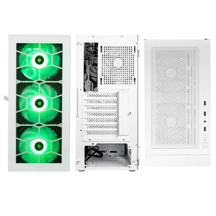 KOLINK OBSERVATORY HF GLASS ARGB BLANC 