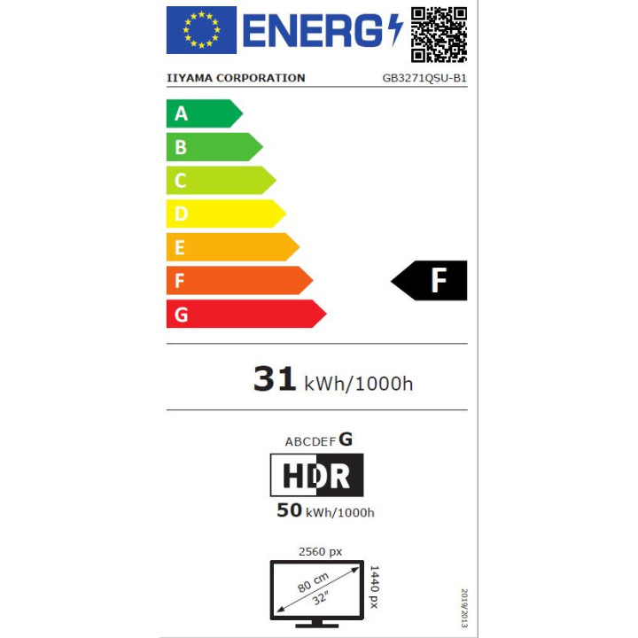 IIYAMA GB3271QSU-B1 80CM 31.5IN IPS 