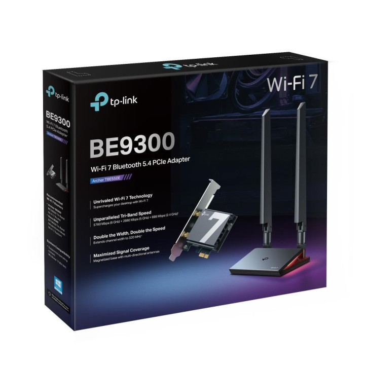 TP-LINK PCI-E BT5.4/WIFI 7 - ARCHER TBE550E 
