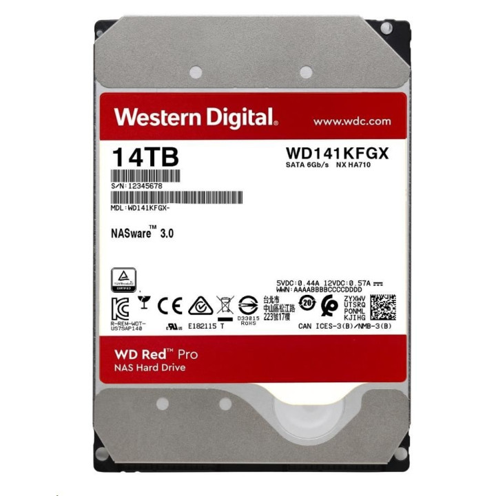 WESTERN DIGITAL 18TB RED PRO 512MB CMR 3.5IN 