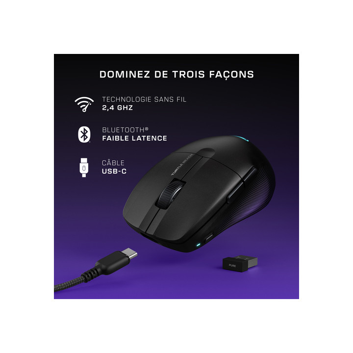 TURTLE BEACH PURE AIR - SANS FIL/BLUETOOTH/RGB/NOIR 