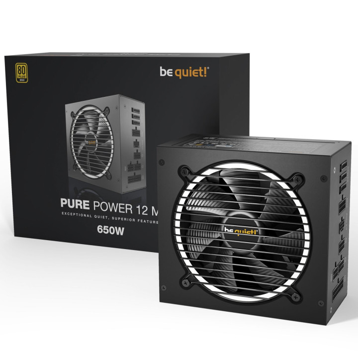 BE QUIET! ATX 650W - PURE POWER 12 M 80+ GOLD - BN342 