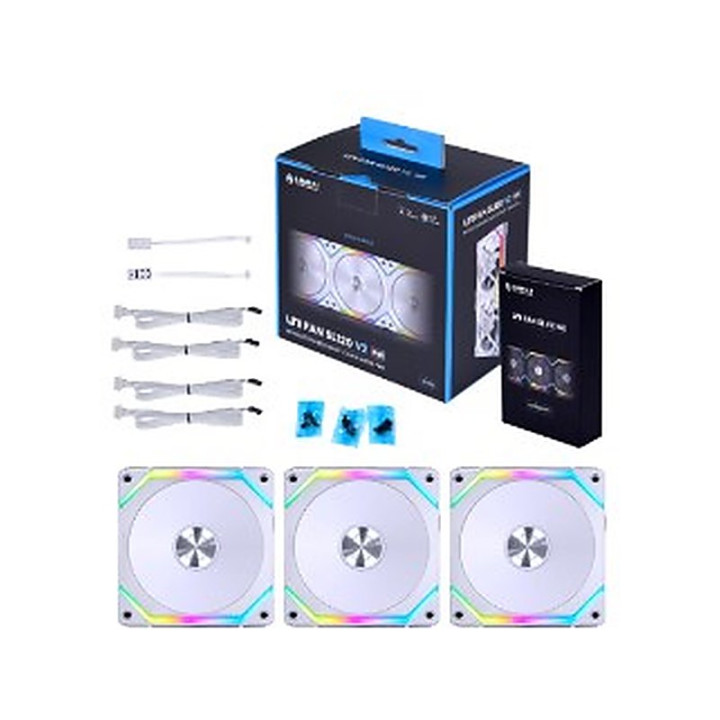 LIAN-LI UNI FAN SL120 V2 RGB - BLANC - PACK DE 3 