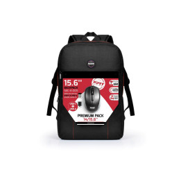 PORT PREMIUM SAC A DOS POUR 15.6 + SOURIS SANS FIL 