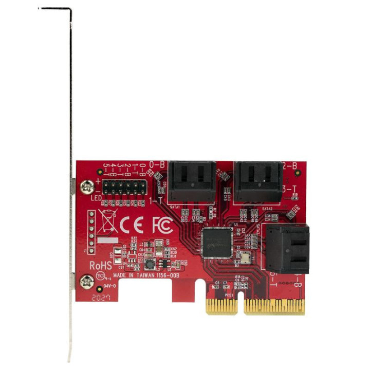 STARTECH SATA PCIE CARD - 6 PORT (6GBPS) 