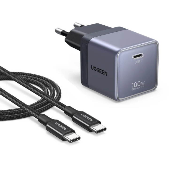 UGREEN CHARGEUR SECTEUR COMBO MINIATURE 100W USB-C *75240B 
