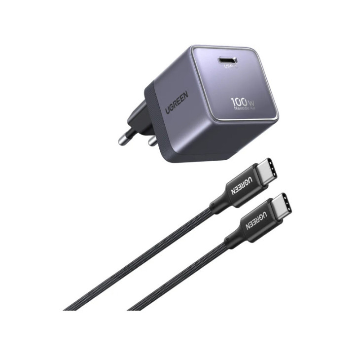 UGREEN CHARGEUR SECTEUR COMBO MINIATURE 100W USB-C *75240B 