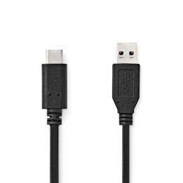 Nedis CABLE USB-A VERS USB-C MALE/MALE - 60W - 1M - NOIR