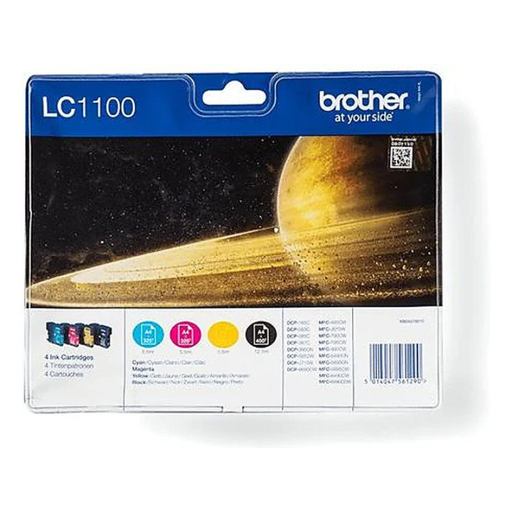 BROTHER LC-1100 PACK 4 CART BL
