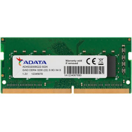 ADATA STANDARD 8GB D4 DRAM SO-DIMM 3200 CL22 