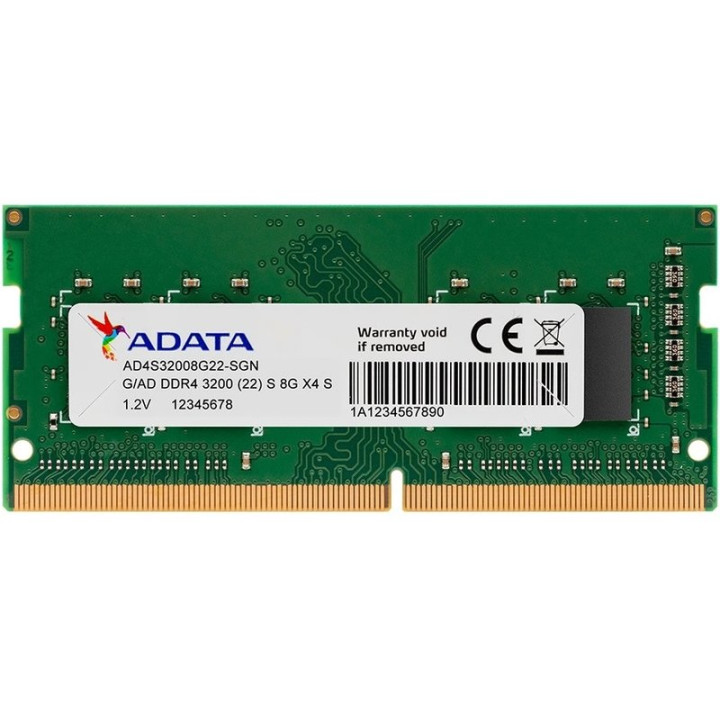 ADATA STANDARD 8GB D4 DRAM SO-DIMM 3200 CL22 