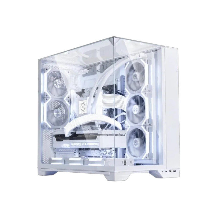 Lian-Li O11 VISION-M /SANS ALIM/MICRO-ATX BLANC