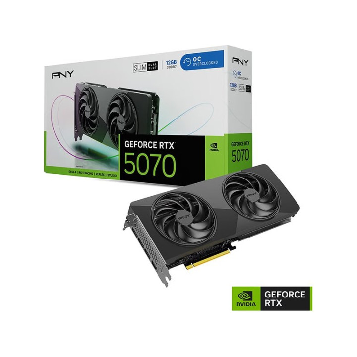 PNY GEFORCE RTX 5070 12GO SLIM DUAL FAN OVERCLOCKED