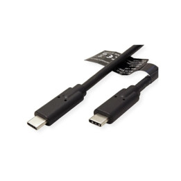 Roline CABLE USB-C 3.2 SUPERSPEED MALE/MALE - 1M - NOIR