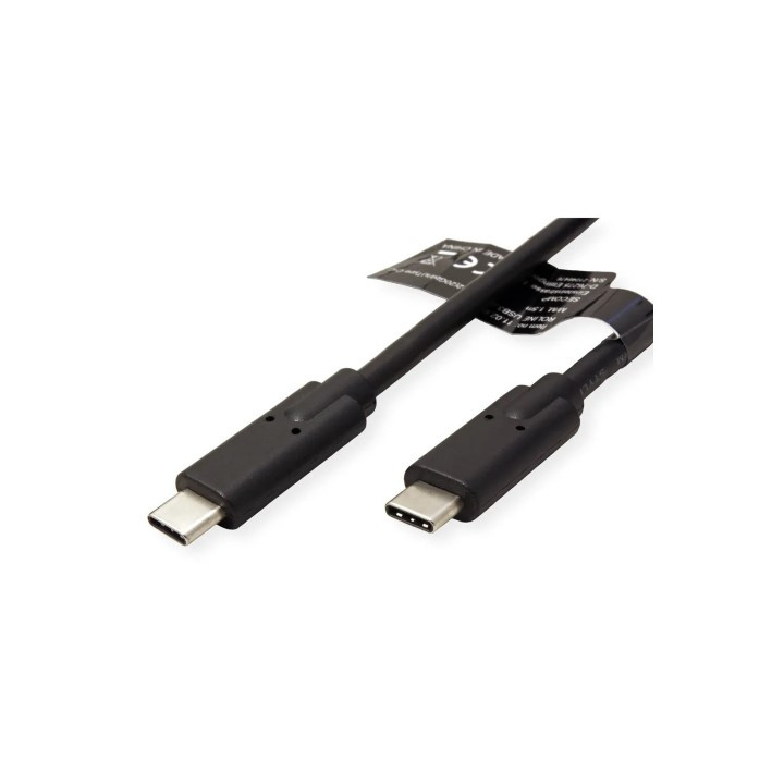 Roline CABLE USB-C 3.2 SUPERSPEED MALE/MALE - 1M - NOIR