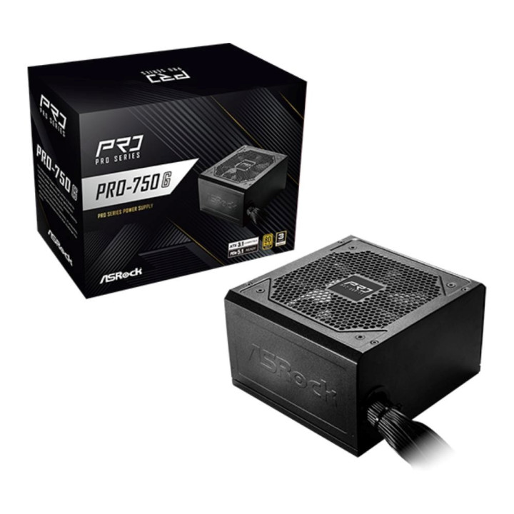 ASRock ATX 750W - 80+ GOLD - PRO-750G