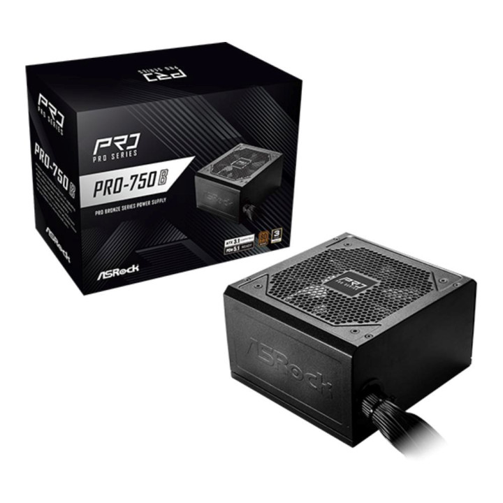 ASRock ATX 750W - 80+ BRONZE - PRO-750B NOIR