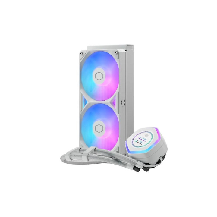 COOLER MASTER MASTERLIQUID ATMOS II LCD PROCESSEUR KIT DE REFROIDISSEMENT DU LIQUIDE 12 CM BLANC 1 PIECE(S) 