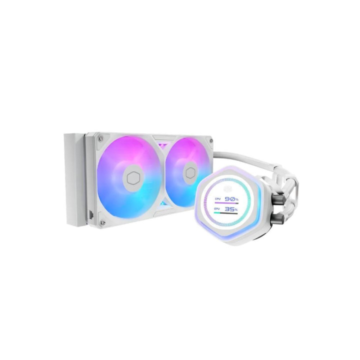 COOLER MASTER MASTERLIQUID ATMOS II LCD PROCESSEUR KIT DE REFROIDISSEMENT DU LIQUIDE 12 CM BLANC 1 PIECE(S) 