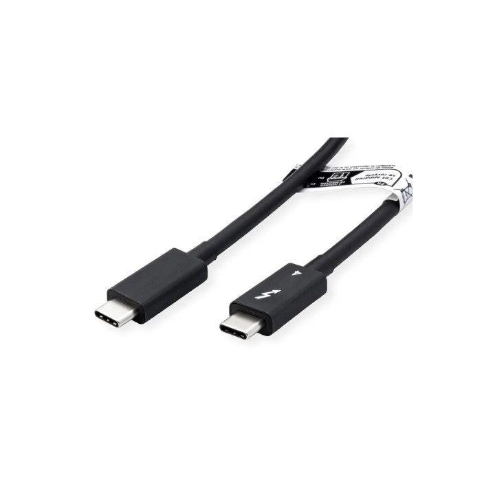 Roline CABLE THUNDERBOLTA 4 USB-C MALE/MALE - 1M - NOIR