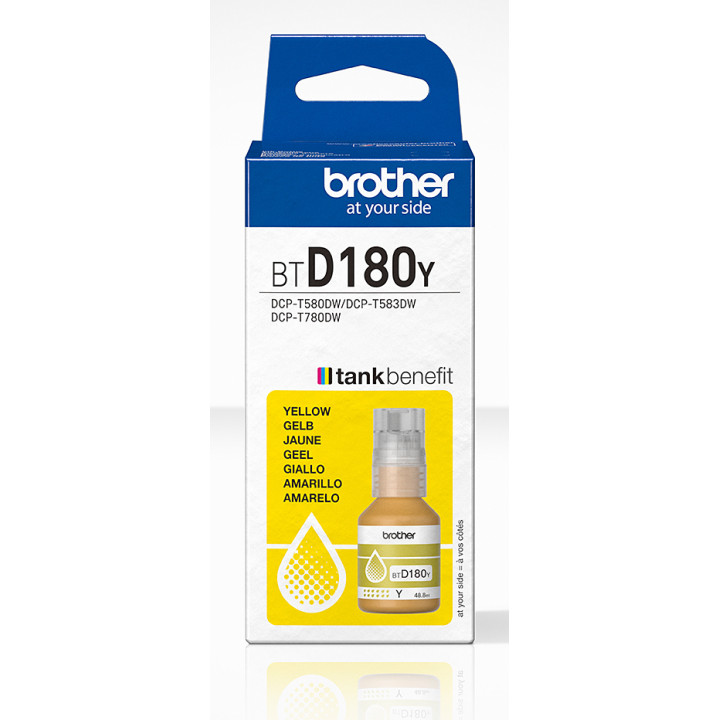 Brother CARTOUCHE D'ENCRE BTD180Y - JAUNE