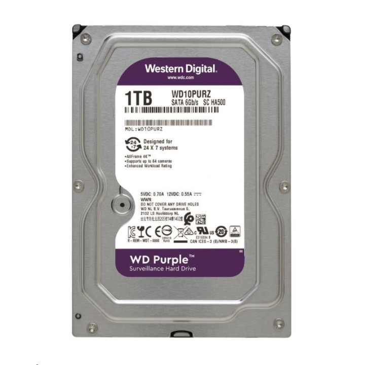 WD 1TO PURPLE SATA III 64MO - WD11PURZ