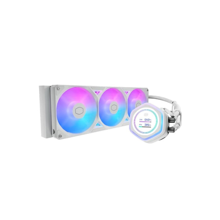 COOLER MASTER MASTERLIQUID ATMOS II 360 LCD WHITE PROCESSEUR KIT DE REFROIDISSEMENT DU LIQUIDE 12 CM BLANC 1 PIECE(S) 