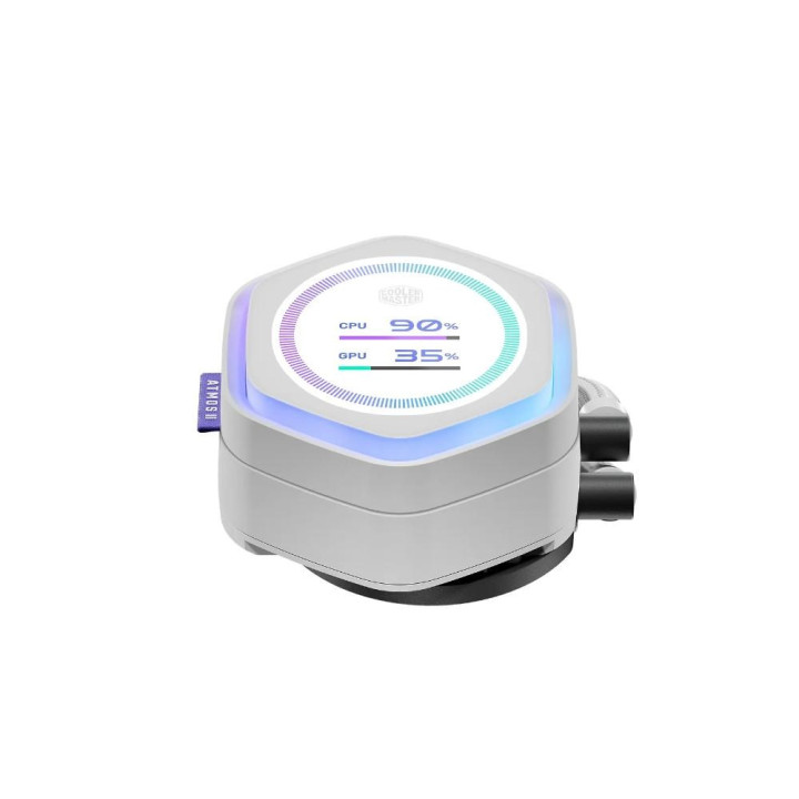 COOLER MASTER MASTERLIQUID ATMOS II 360 LCD WHITE PROCESSEUR KIT DE REFROIDISSEMENT DU LIQUIDE 12 CM BLANC 1 PIECE(S) 