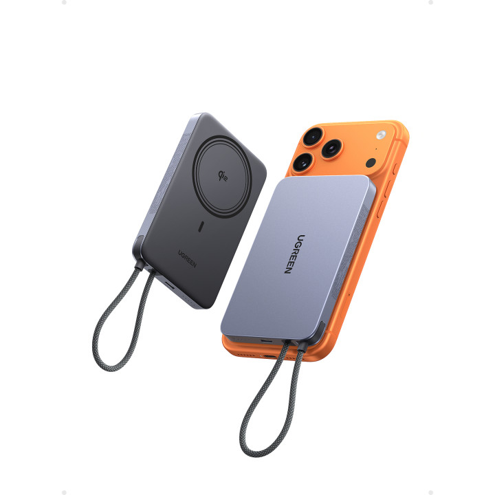 UGREEN POWERBANK SS FIL 10KMAH 15W + CABLE ANTHRACITE *75982B 