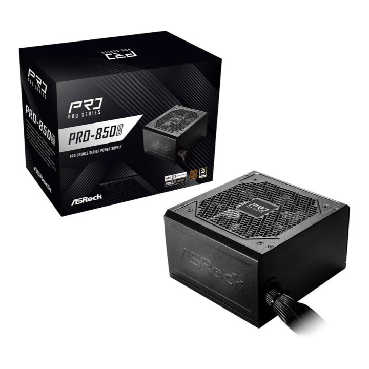 ASRock ATX 850W - 80+ BRONZE - PRO-850B NOIR