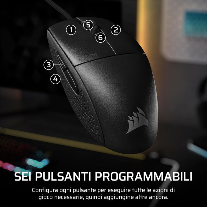 Corsair MMGLASS - L - NOIR