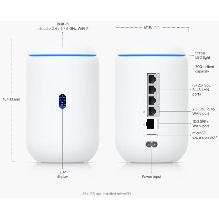Ubiquiti DREAM ROUTER 7 - SANS FIL/WIFI 7