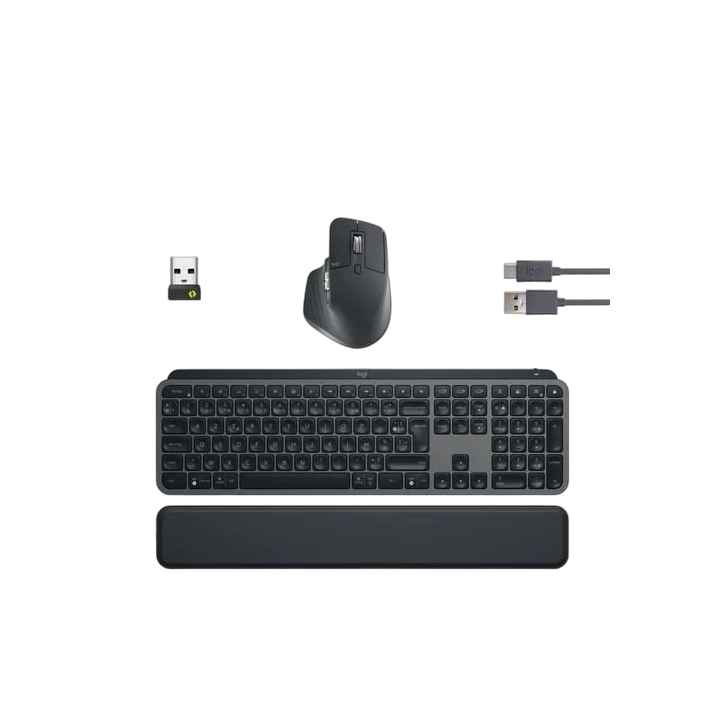 Logitech MX KEYS S NOIR + SOURIS SANS FIL MX MASTER 3S NOIR