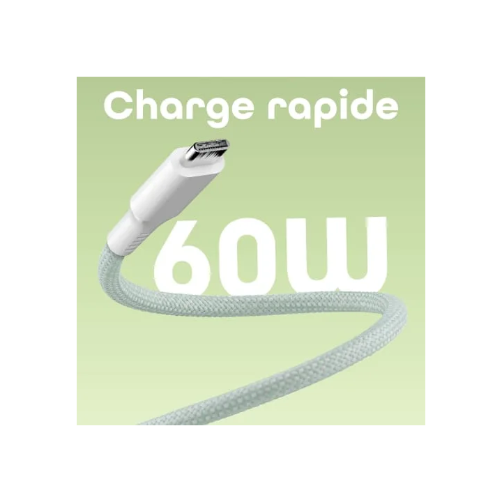 T nB CABLE USB-C VERS USB-C - 1.5M - VERT