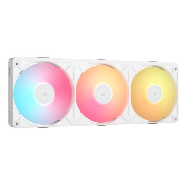 CORSAIR ICUE LINK RX360 II UNIFIED FRAME RGB PWM PC FANS STARTER KIT BOITIER PC REFROIDISSEUR D'AIR 12 CM BLANC 1 PIECE(S) 