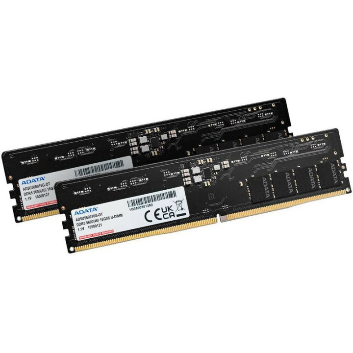 ADATA DDR5 5600 U-DIMM MODULE DE MEMOIRE 32 GO 2 X 16 GO 288-PIN DIMM ECC 
